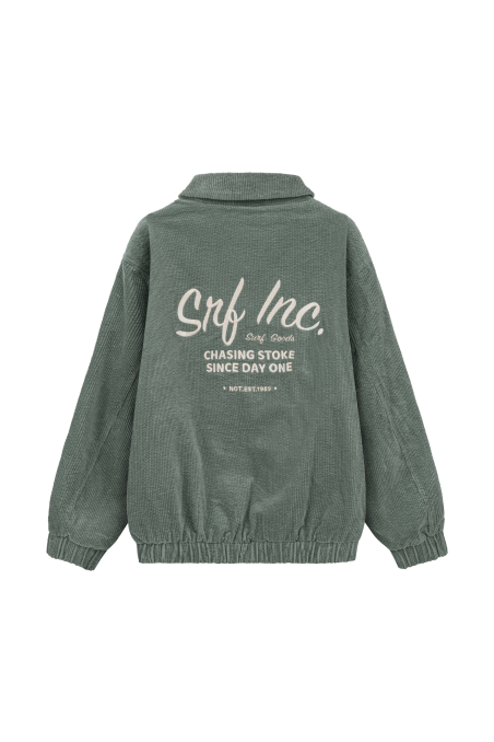 Cord Baseball Kids Jacket - White Sage Cord Baseball Kids Jacket - White Sage