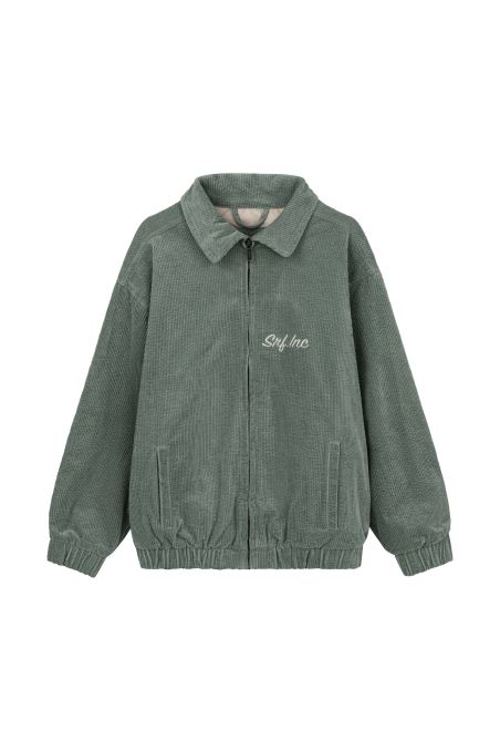 Cord Baseball Kids Jacket - White Sage Cord Baseball Kids Jacket - White Sage