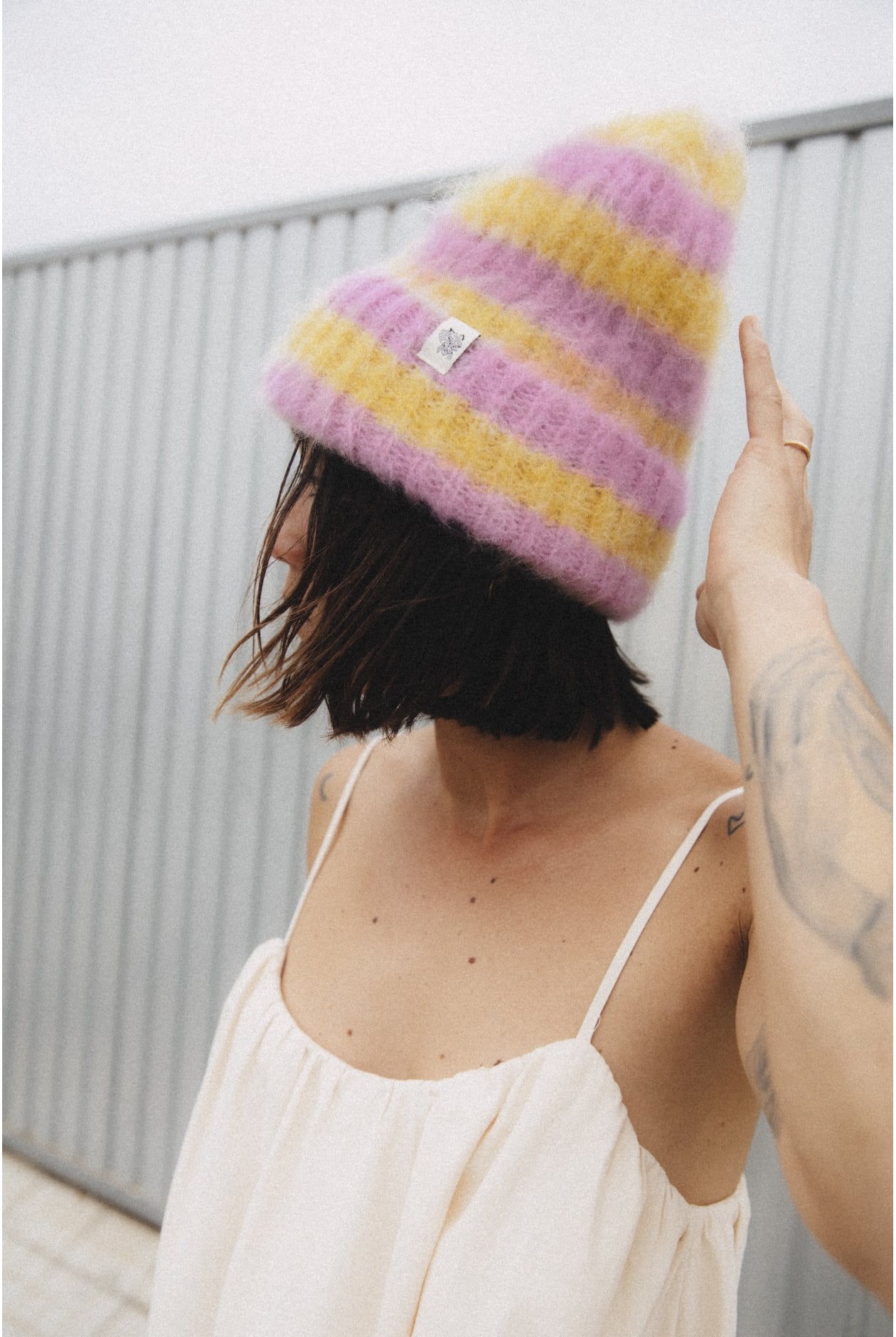 Flip Drip Beanie - Mellow Yellow & Pink Kush | Flip Drip Beanie - Mellow Yellow & Pink Kush |