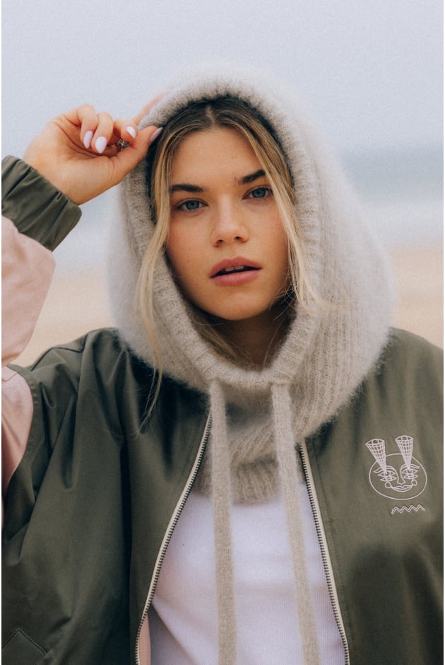 Wool Fluffy Balaclava - Light Grey | Surf Inc. Wool Fluffy Balaclava - Light Grey | Surf Inc.