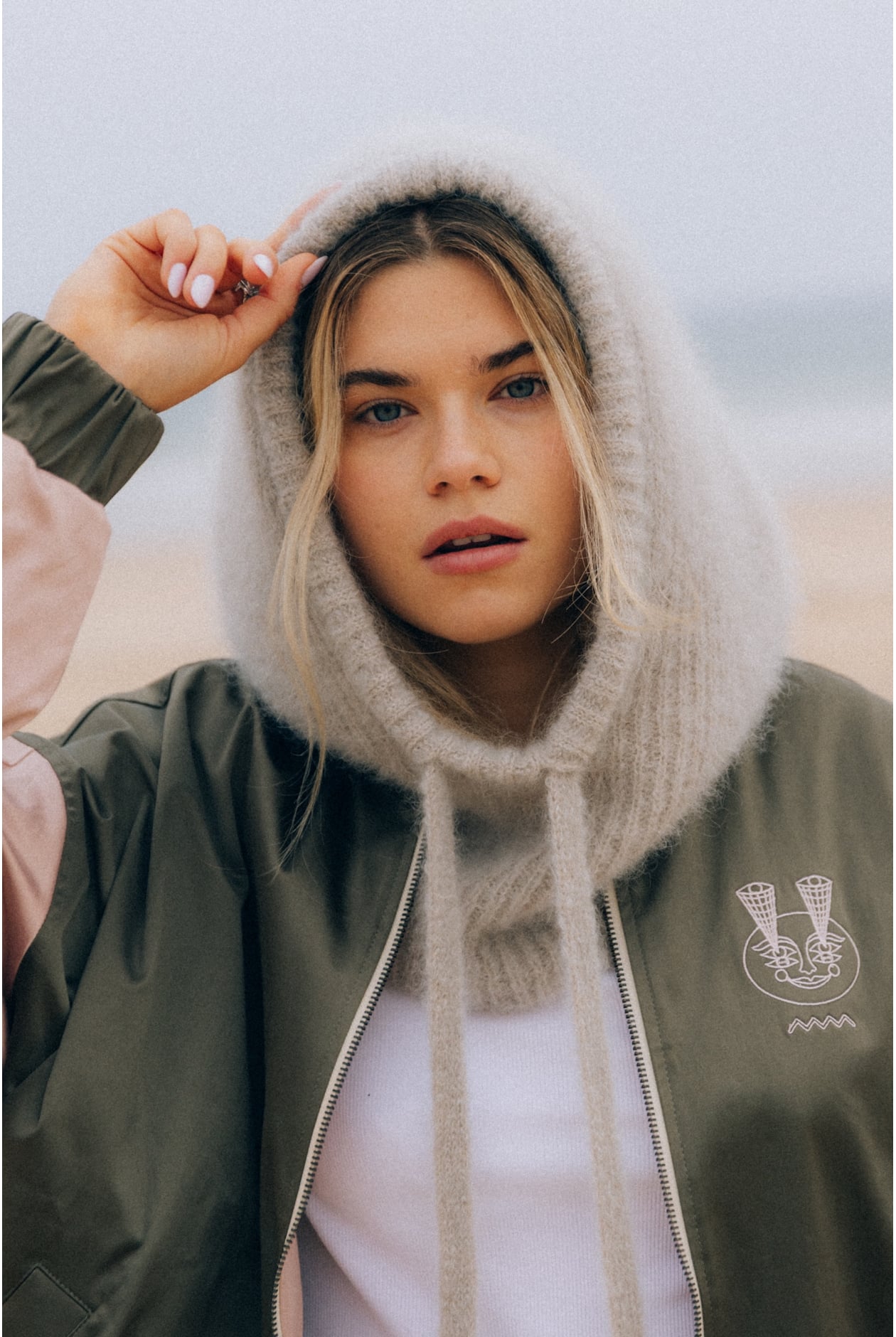 Wool Fluffy Balaclava - Light Grey | Surf Inc. Wool Fluffy Balaclava - Light Grey | Surf Inc.