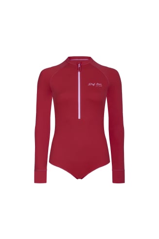 Retro Swimsuit - Panama Red