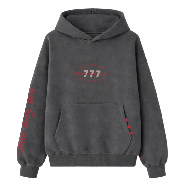 Lucky Seven Hoodie - Pacific Mist