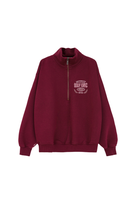 University Zip Sweat - Burgundy University Zip Sweat - Burgundy