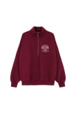 University Zip Sweat - Burgundy