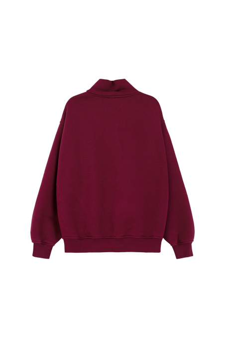 University Zip Sweat - Burgundy University Zip Sweat - Burgundy
