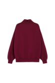 University Zip Sweat - Burgundy