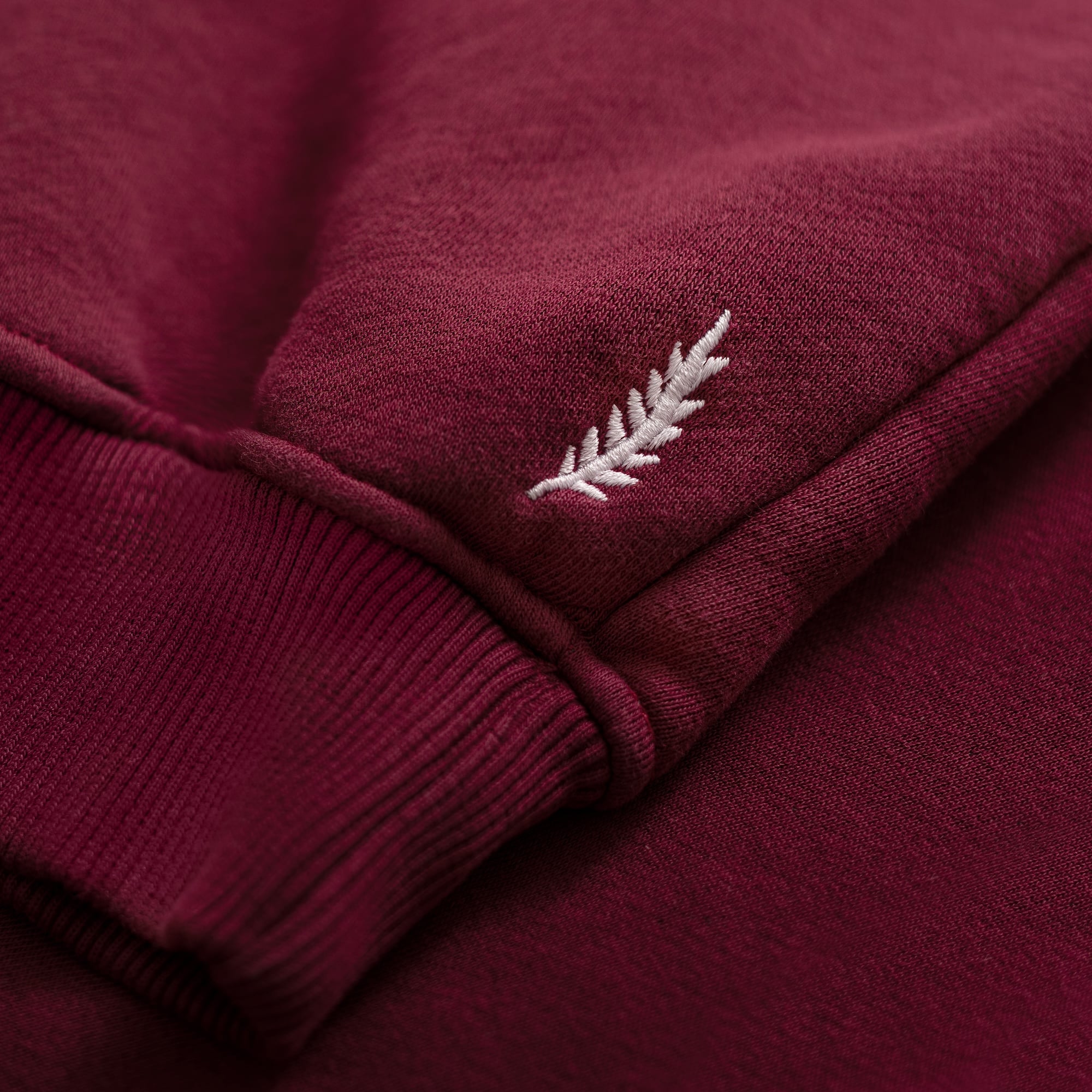 University Zip Sweat - Burgundy