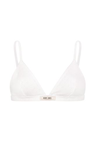 Zoe Triangle Bra - Paper White