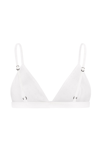 Zoe Triangle Bra - Paper White
