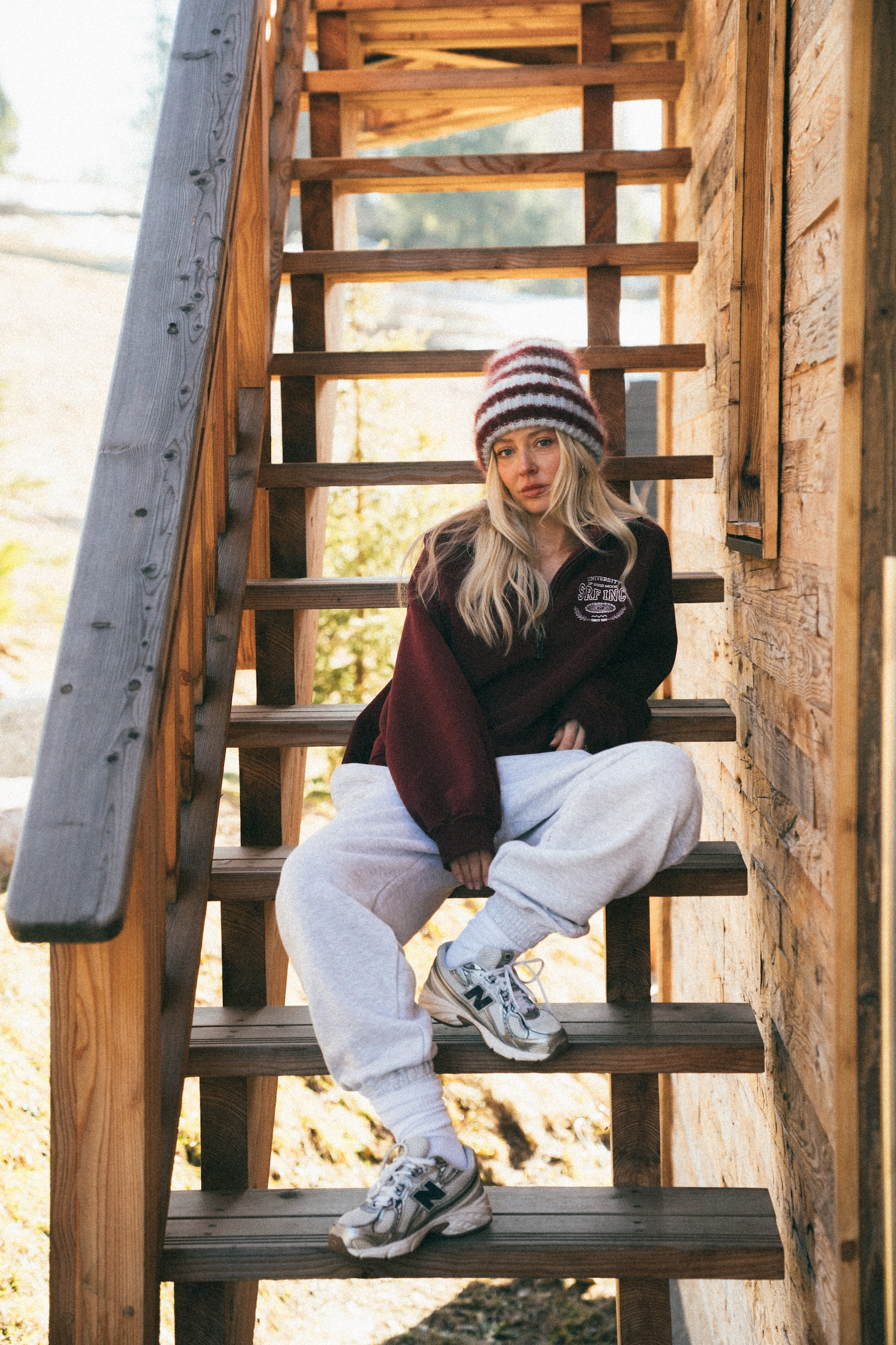 University Melange Joggers - Light Grey