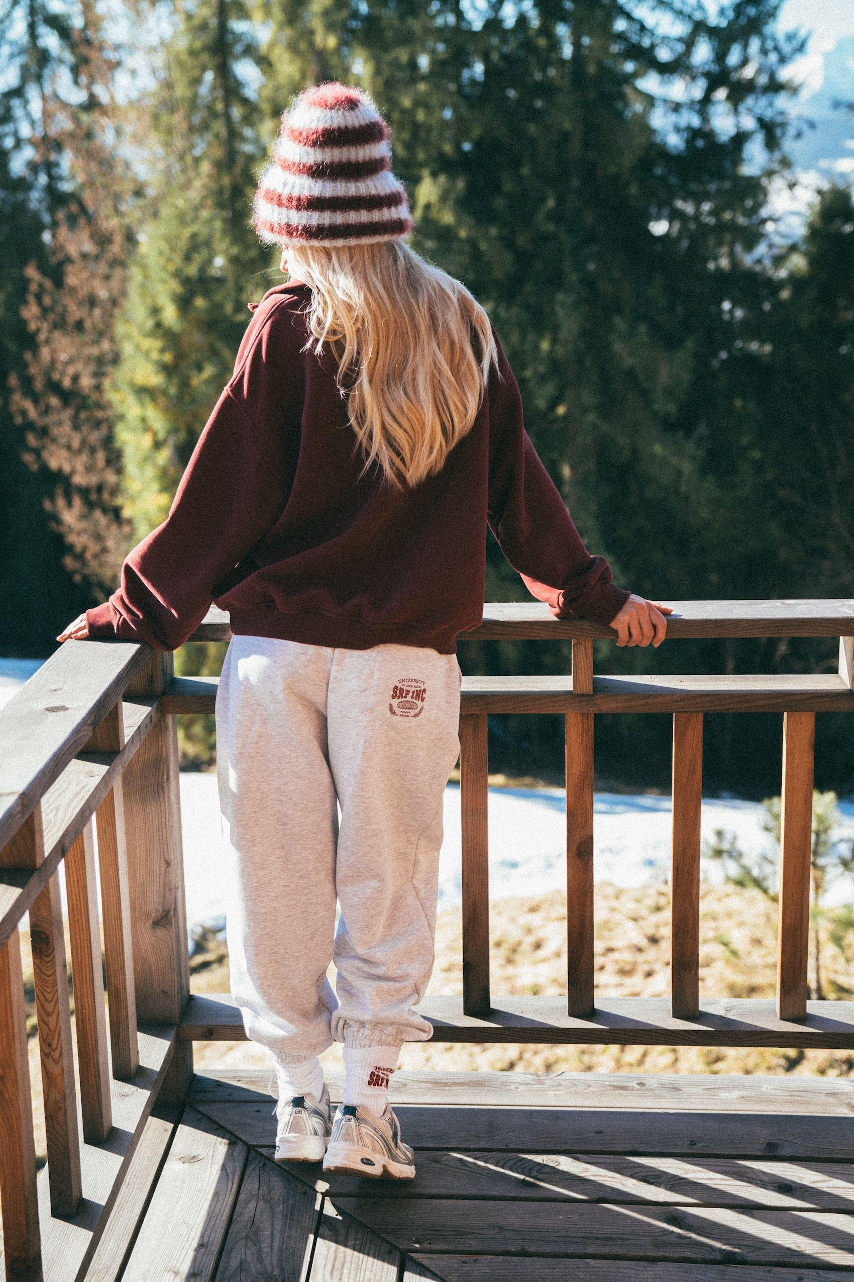 University Melange Joggers - Light Grey