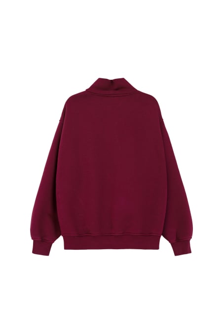 University Zip Sweat - Burgundy University Zip Sweat - Burgundy