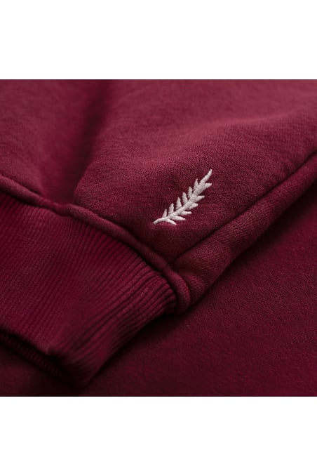 University Zip Sweat - Burgundy University Zip Sweat - Burgundy