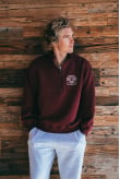 University Zip Sweat - Burgundy University Zip Sweat - Burgundy