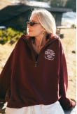 University Zip Sweat - Burgundy University Zip Sweat - Burgundy