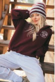 University Zip Sweat - Burgundy University Zip Sweat - Burgundy