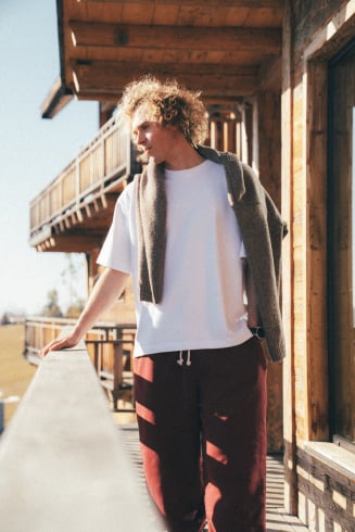 University Track Joggers - Burgundy