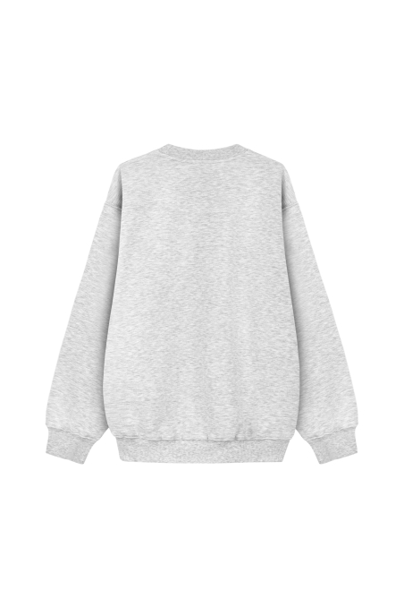 University Melange Sweat- Light Grey University Melange Sweat- Light Grey
