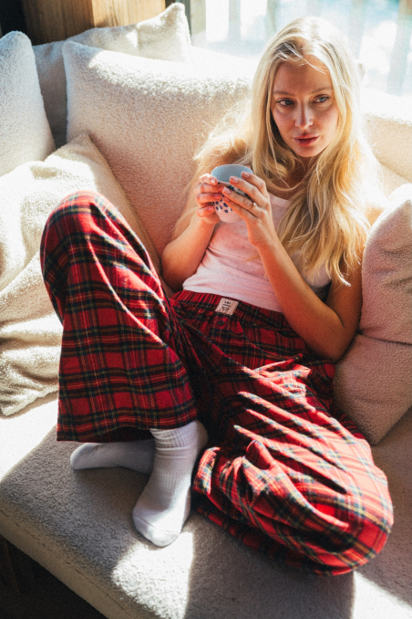 Foggy Mood Flannel Pants - Formula Red Foggy Mood Flannel Pants - Formula Red