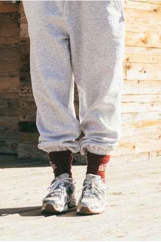 University Burgundy Socks