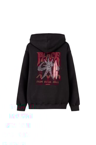 Outer Space Hoodie - Acid Black