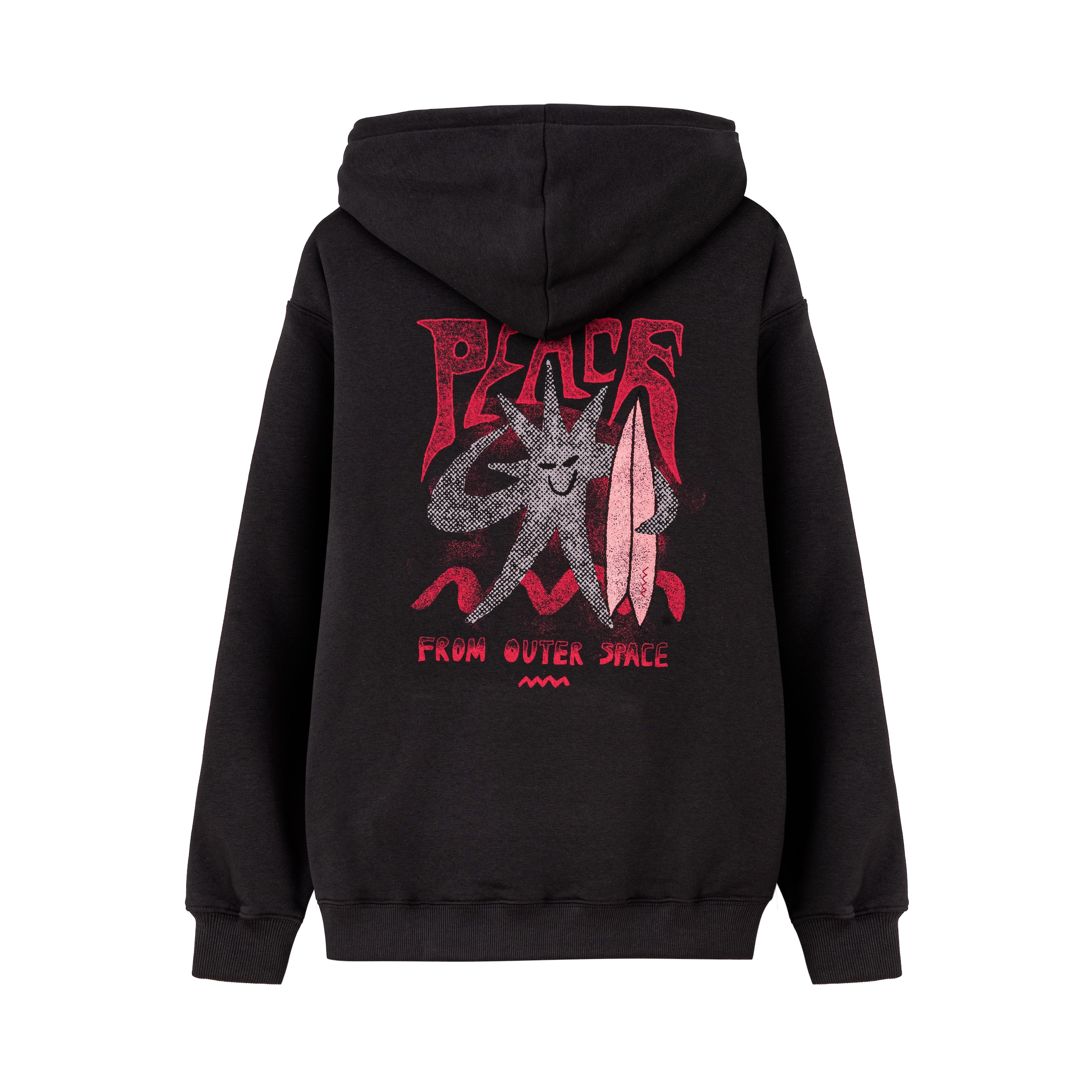 Outer Space Hoodie - Acid Black