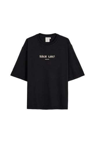Beach Life Tee - Acid Black