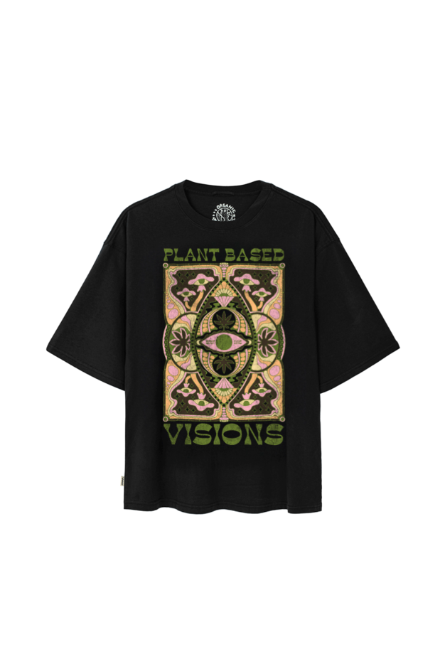 Plant Vision Tee - Acid Black