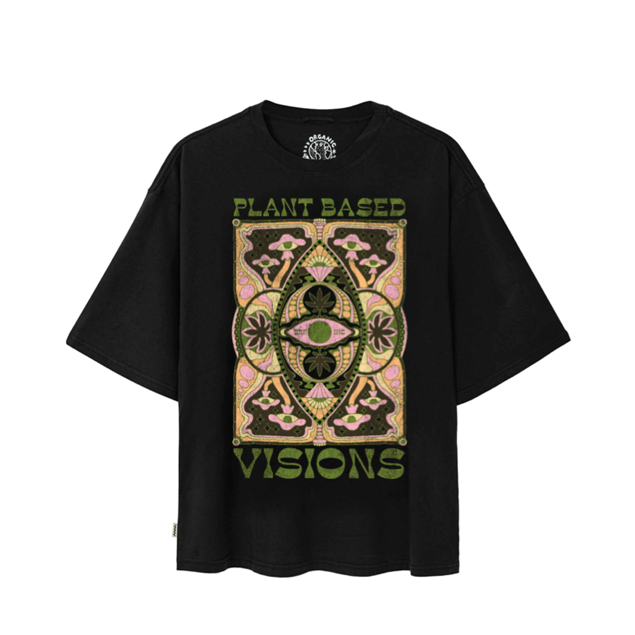 Plant Vision Tee - Acid Black