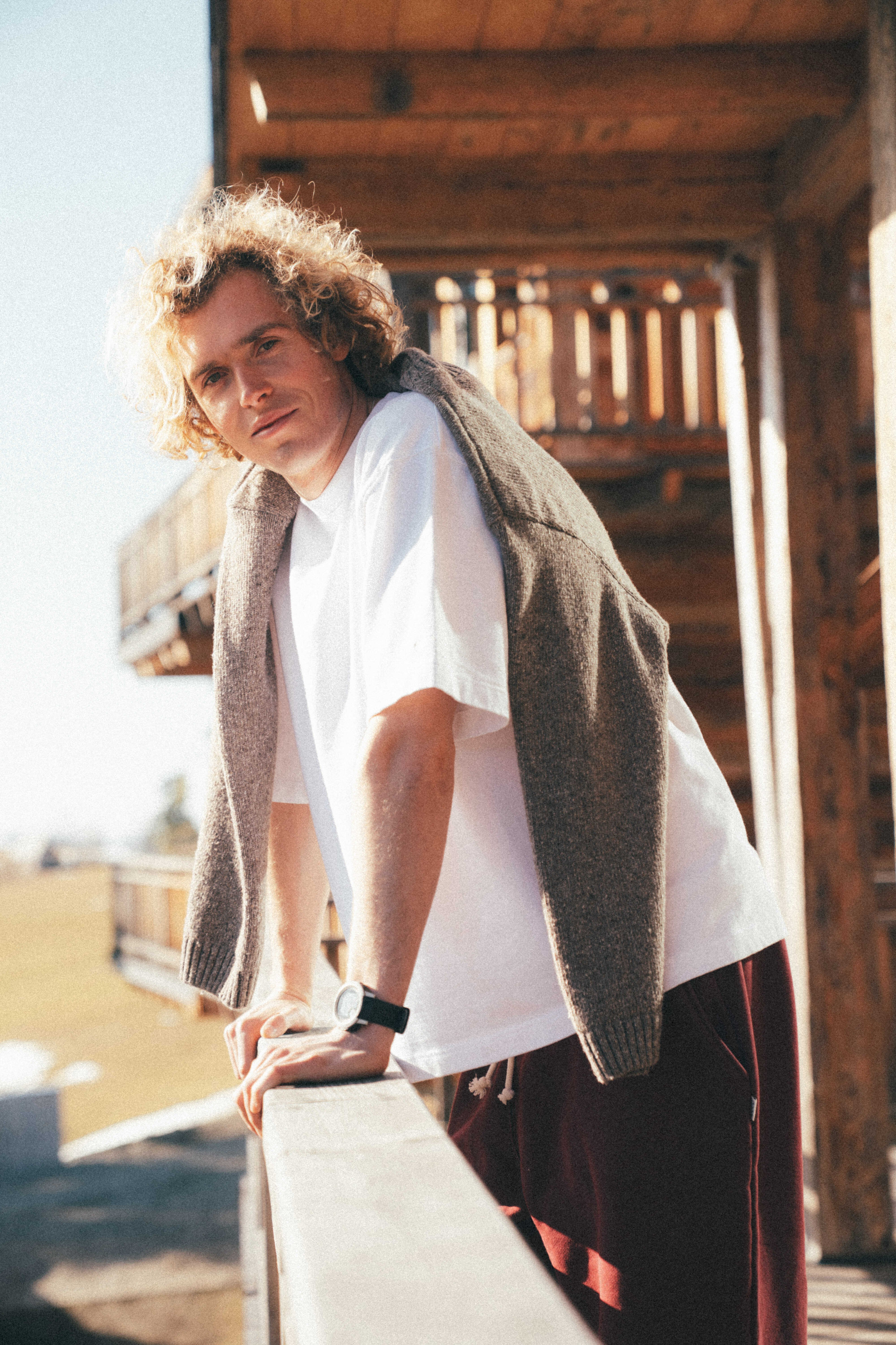 Beach Bum Sweater - Brownie