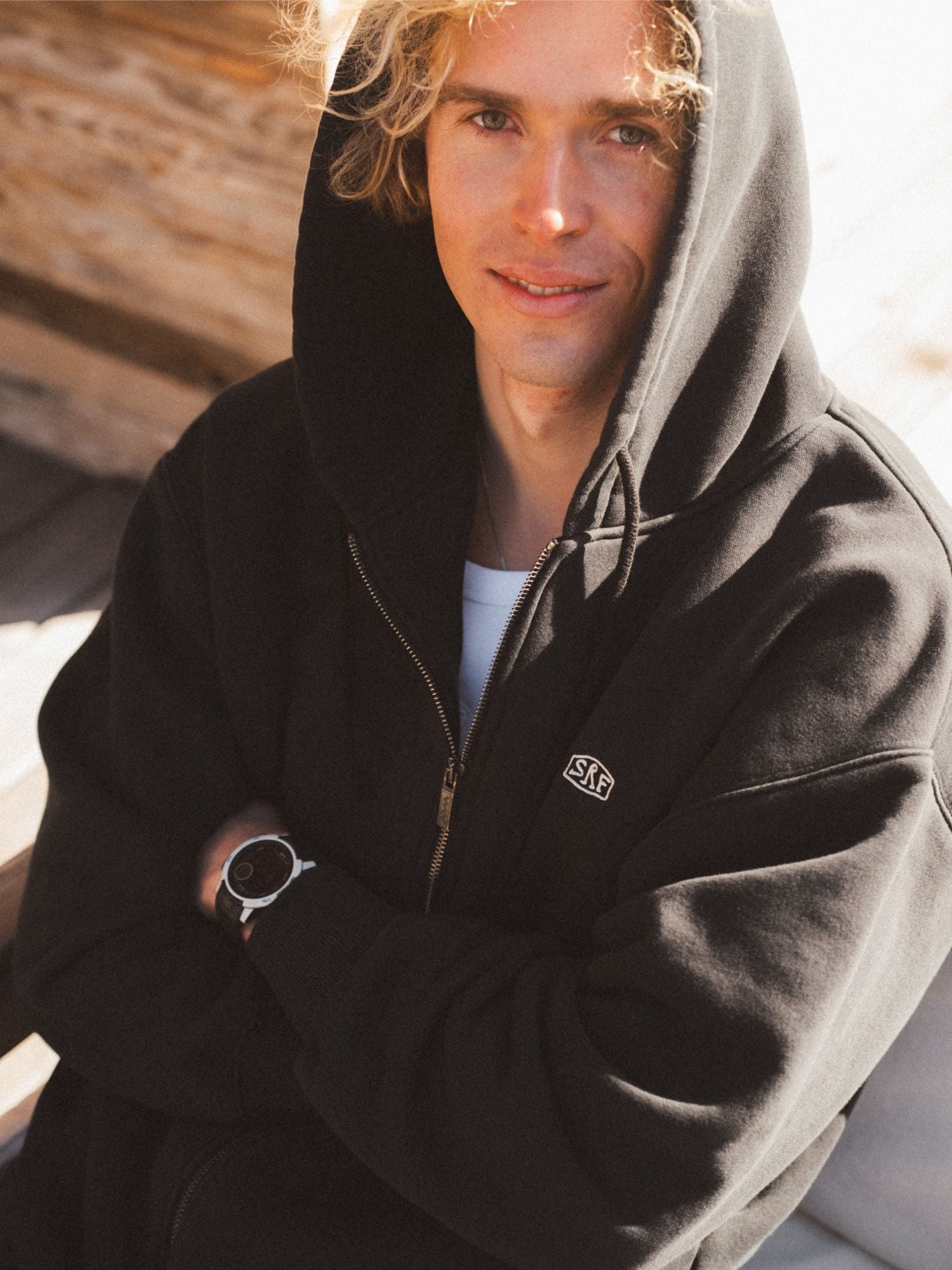 SRF Core Zip Hoodie - Acid Black