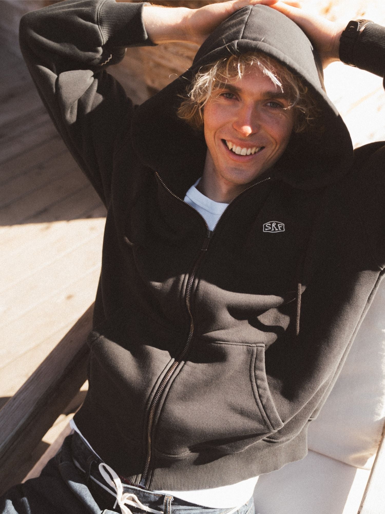 SRF Core Zip Hoodie - Acid Black