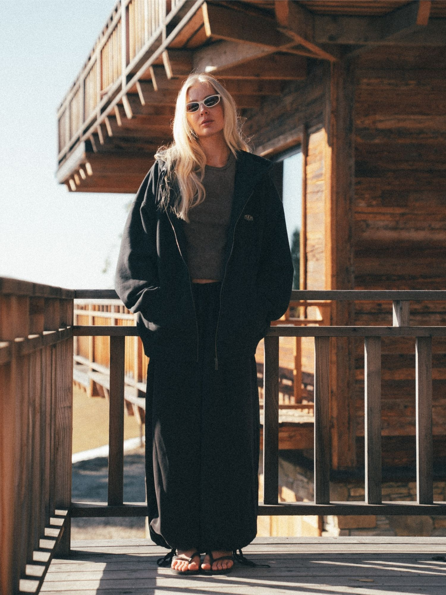 SRF Core Zip Hoodie - Acid Black