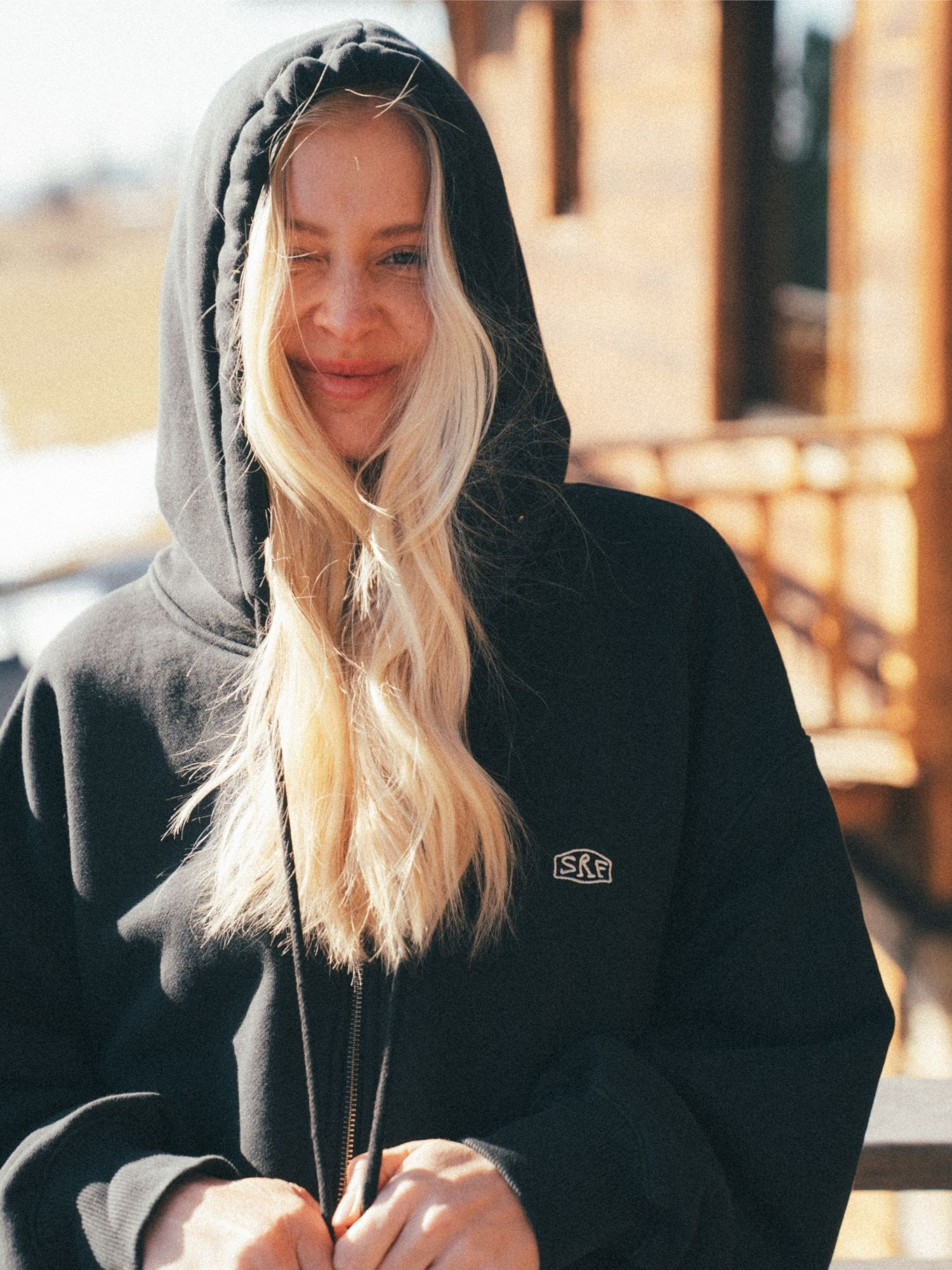 SRF Core Zip Hoodie - Acid Black