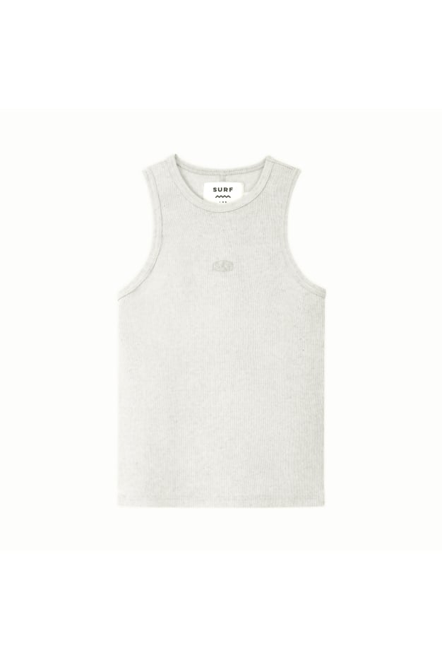 Stonewashed Rib Top - Dirty White