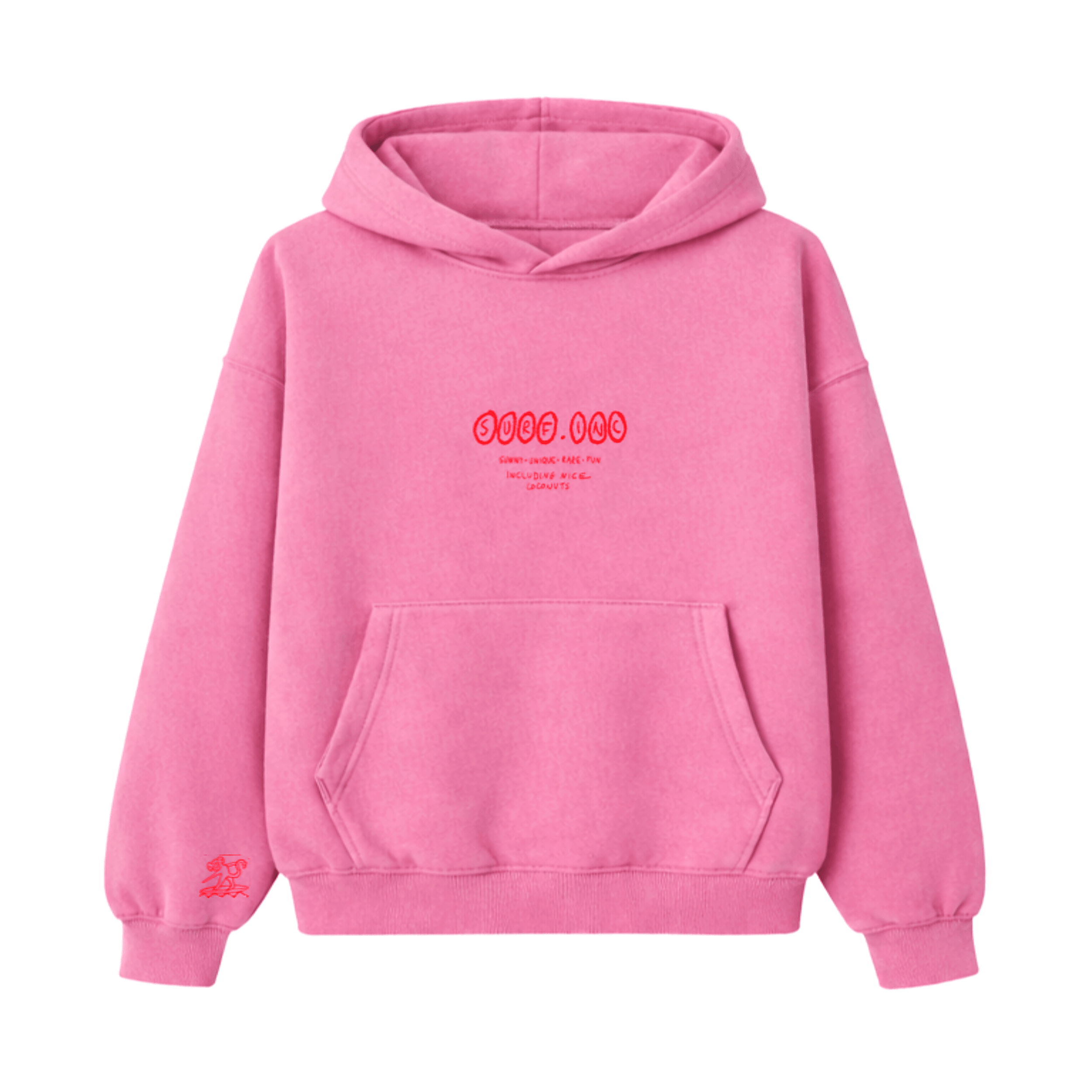 Coconuts Hoodie - Flamingo Pink