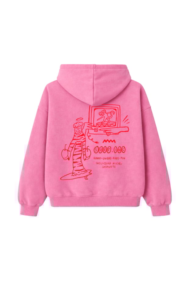 Coconuts Hoodie - Flamingo Pink