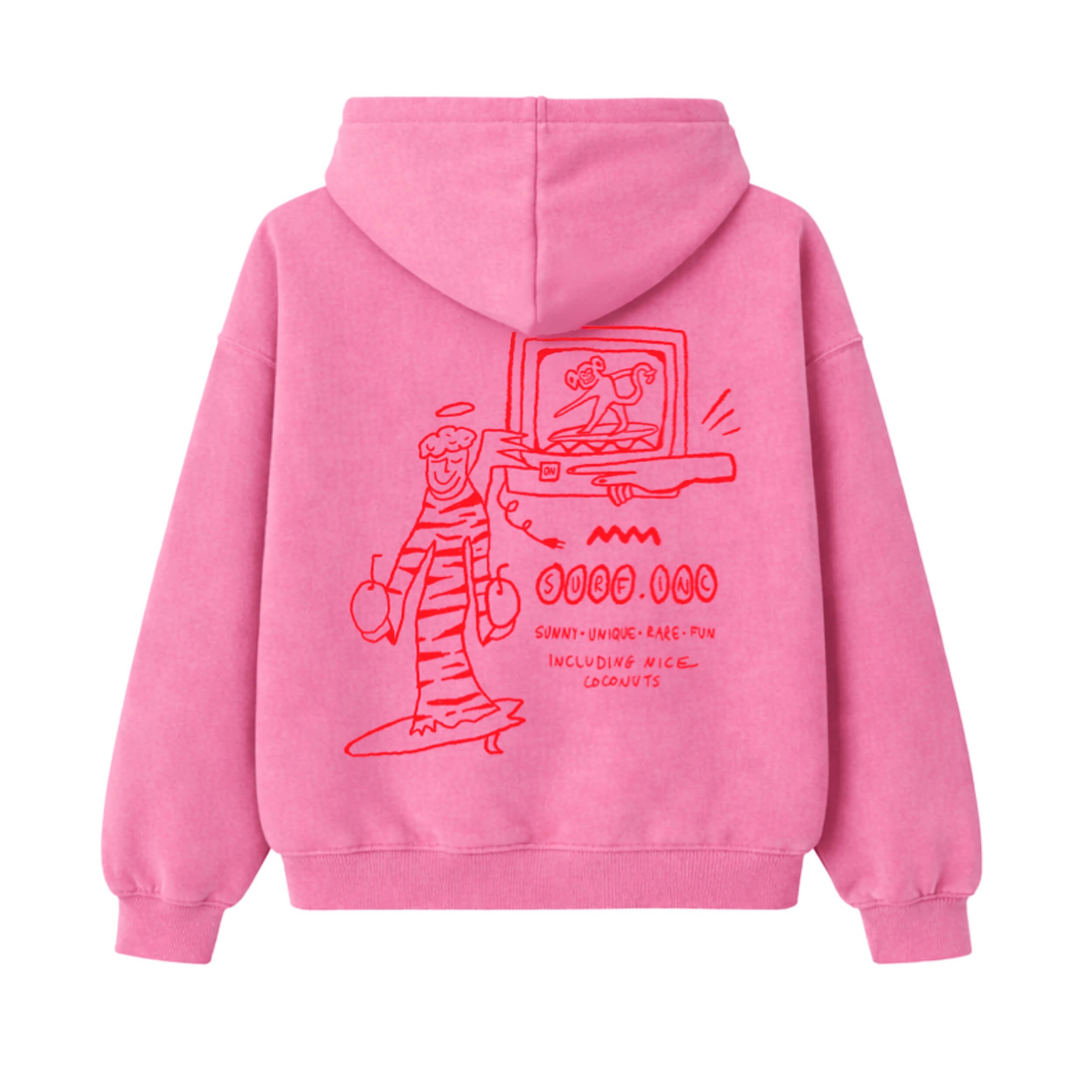 Coconuts Hoodie - Flamingo Pink