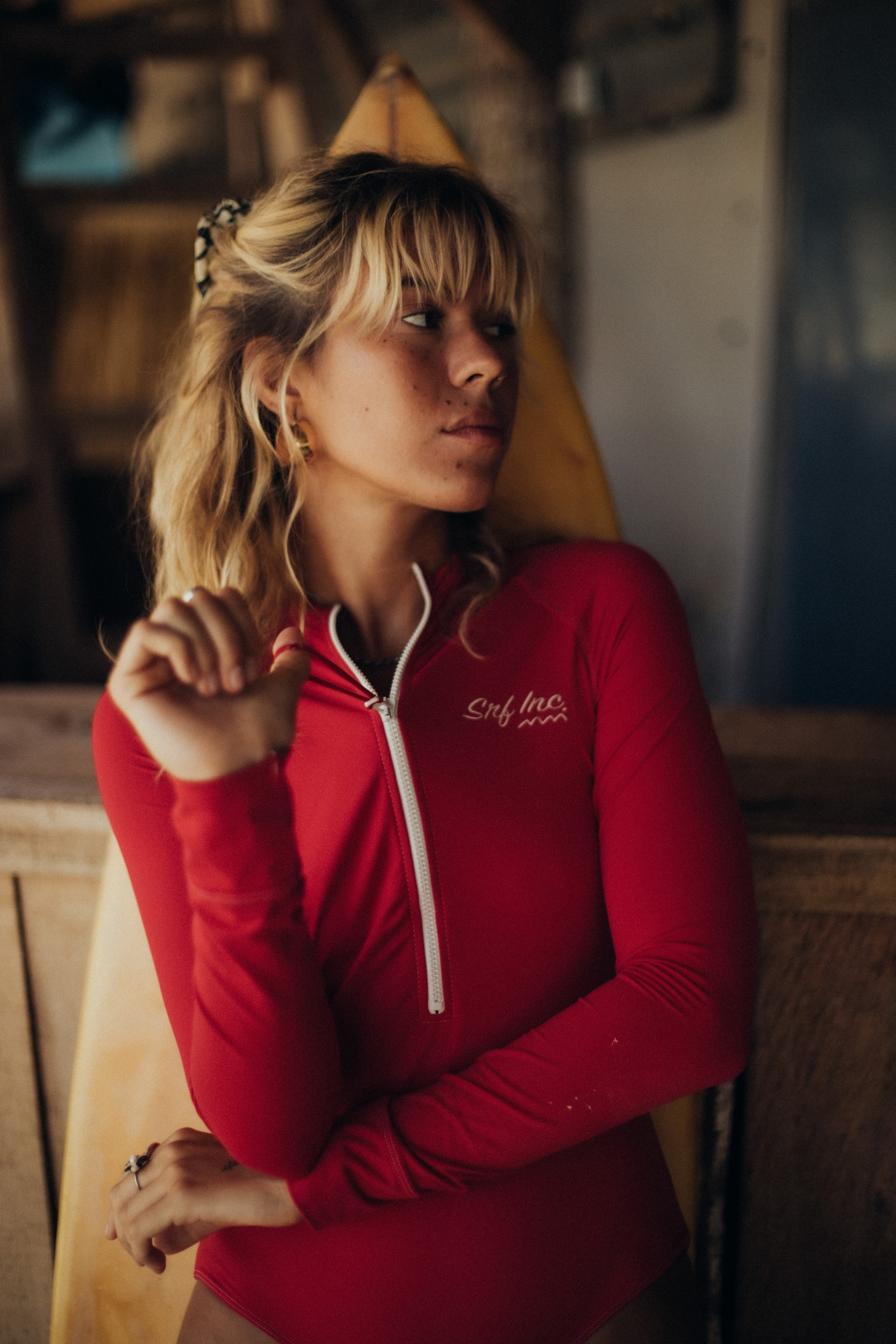 Retro Swimsuit - Panama Red