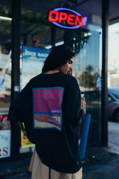 LA Tee - Acid Black LA Tee - Acid Black