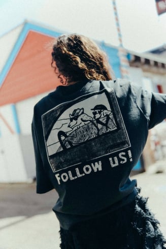 Beach Life Tee - Acid Black