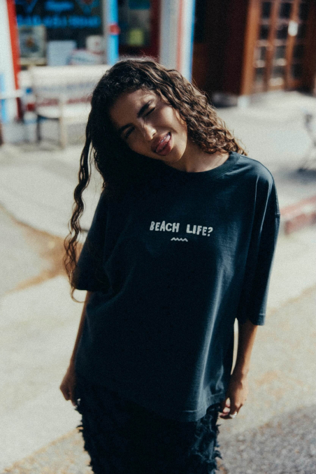 Beach Life Tee - Acid Black Beach Life Tee - Acid Black