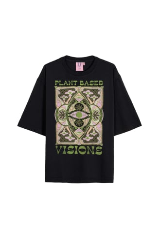 Plant Vision Tee - Acid Black