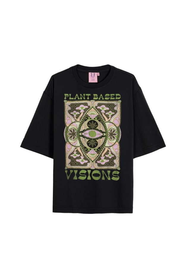 Plant Vision Tee - Acid Black Plant Vision Tee - Acid Black