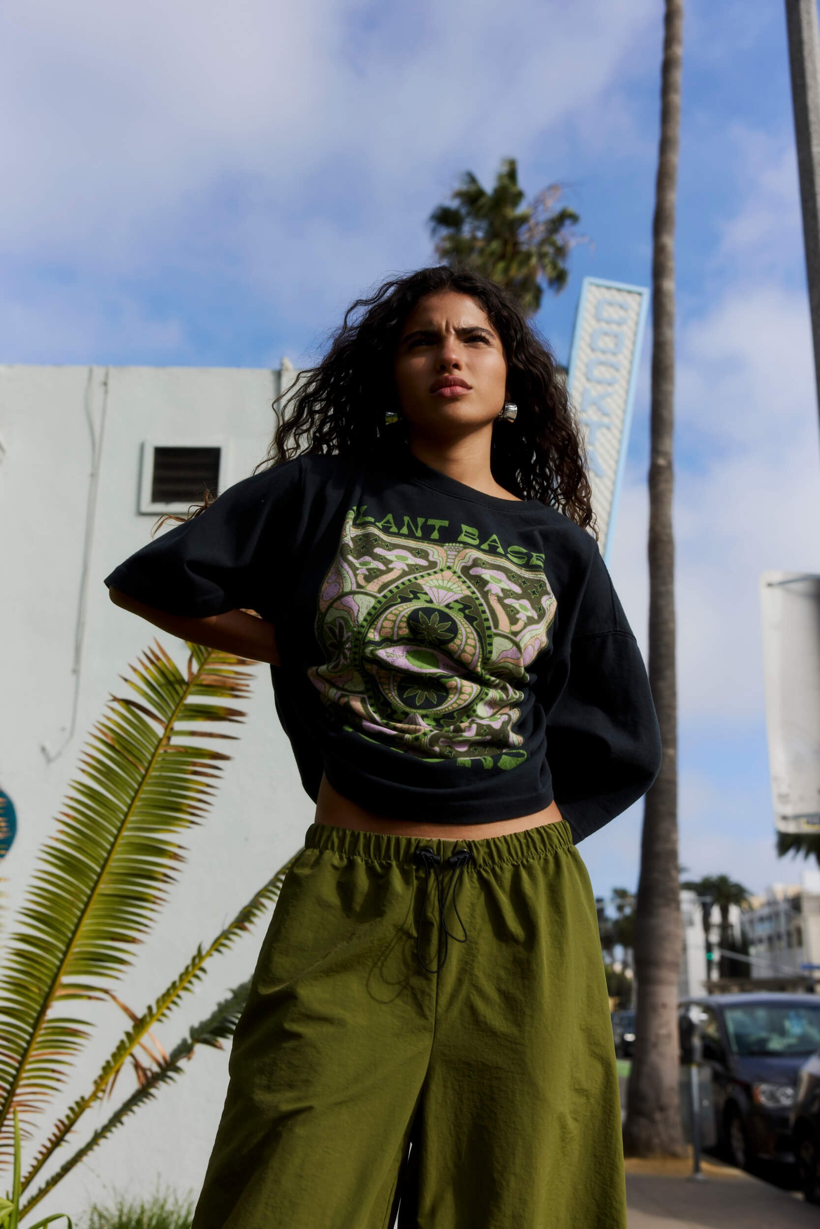 Plant Vision Tee - Acid Black