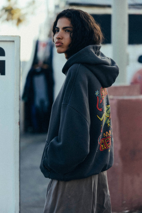 Stay Weird Hoodie - Stone Grey Stay Weird Hoodie - Stone Grey