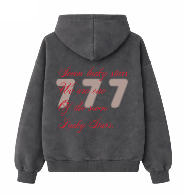 Lucky Seven Hoodie - Pacific Mist