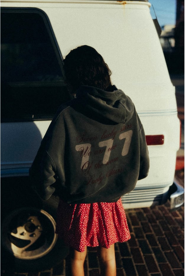 Lucky Seven Hoodie - Pacific Mist