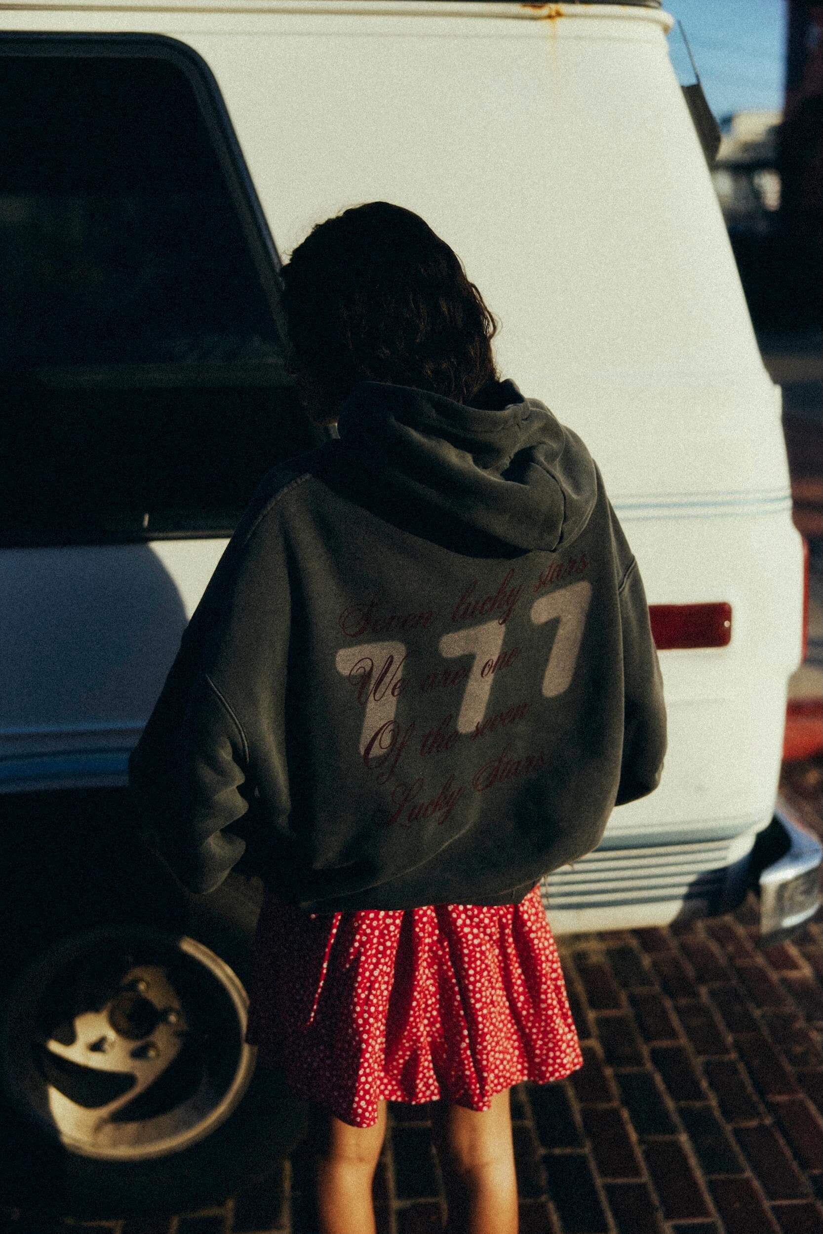 Lucky Seven Hoodie - Pacific Mist